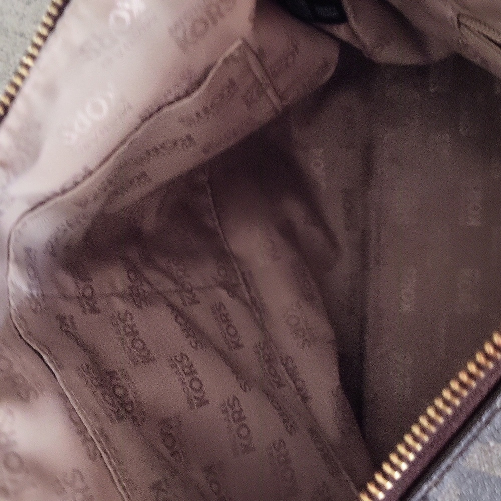Michael Kors Red and Brown Shoulder Bag - Picture 3 of 4